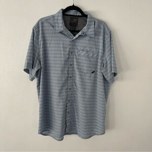 511 Tactical Series Snap Front Plaid blue size large EUC